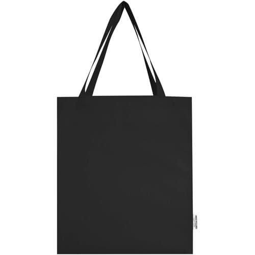 Madras 140 g/m² Baumwoll Tragetasche mit Seitenfalten aus GRS recycelter Baumwolle 12L