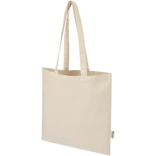 Madras Blend 140 g/m² Tragetasche aus GRS-recycelter Baumwolle 7L