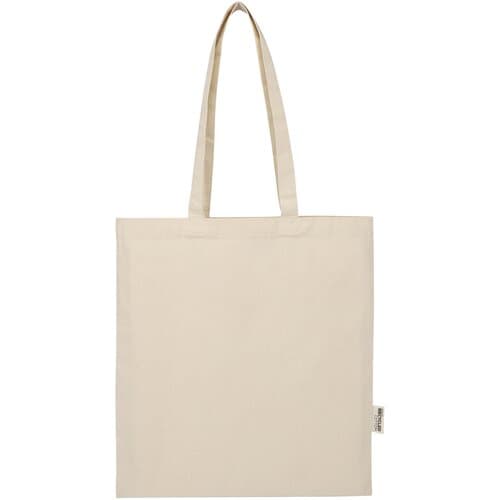 Madras Blend 140 g/m² Tragetasche aus GRS-recycelter Baumwolle 7L