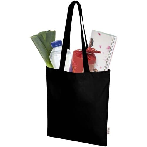 Madras Blend 140 g/m² Tragetasche aus GRS-recycelter Baumwolle 7L