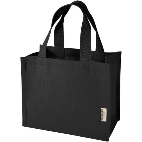 Odessa Mini-Tragetasche mit Bodenfalte aus 220 g/m² GRS Recyclingbaumwolle 9L