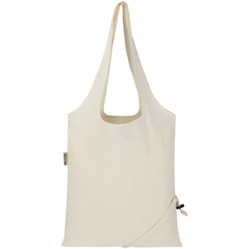 Madras Blend 140 g/m², GRS-zertifizierte, faltbare Baumwoll Tragetasche, 7 l