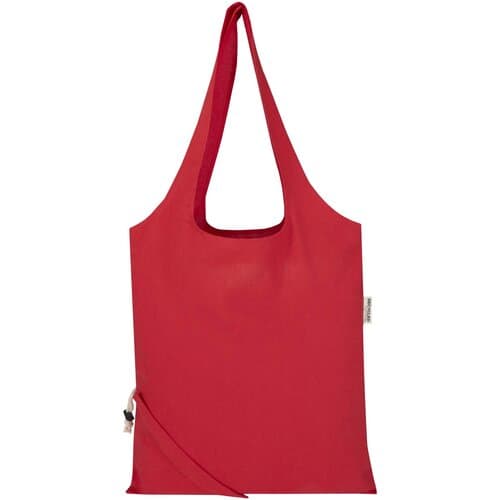 Madras Blend 140 g/m², GRS-zertifizierte, faltbare Baumwoll Tragetasche, 7 l