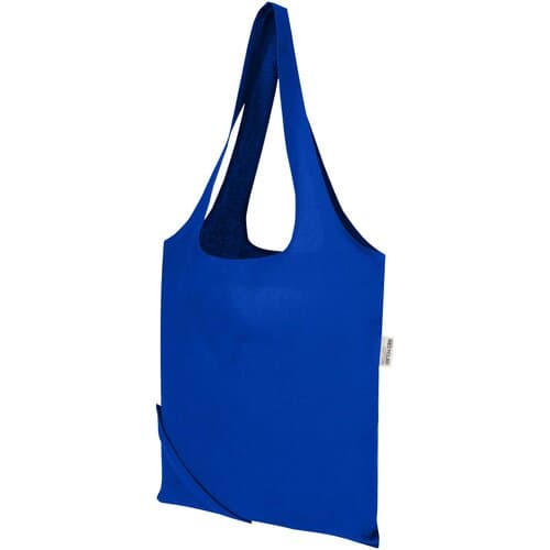 Madras Blend 140 g/m², GRS-zertifizierte, faltbare Baumwoll Tragetasche, 7 l