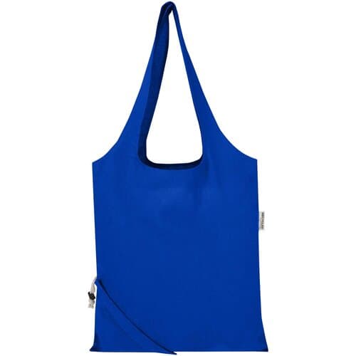 Madras Blend 140 g/m², GRS-zertifizierte, faltbare Baumwoll Tragetasche, 7 l