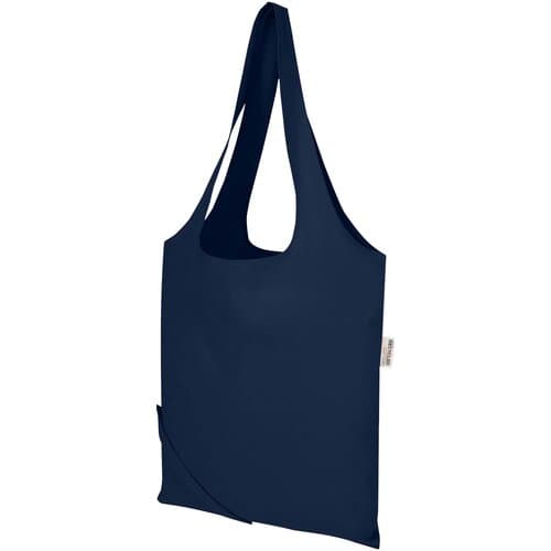 Madras Blend 140 g/m², GRS-zertifizierte, faltbare Baumwoll Tragetasche, 7 l