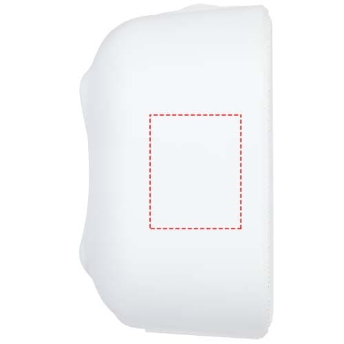 Stark 2.0 Bluetooth® Lautsprecher aus recyceltem Kunststoff, 5W, IPX5 – Druckbeispiel Tampondruck, 20 x 25 mm - linke Seite