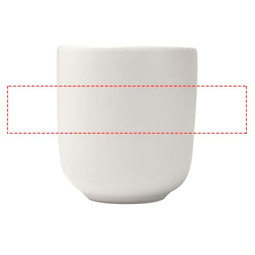 Male 90 ml Keramik Espressotassen – 2er Set, matt – Druckbeispiel Siebdruck, 1-farbig, 80 x 25 mm - 1. Becher