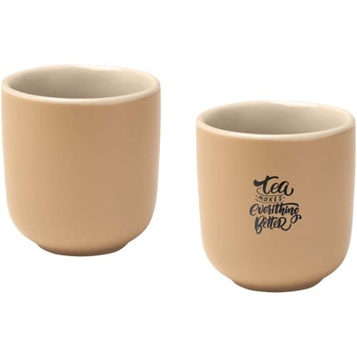 Male 90 ml Keramik Espressotassen – 2er Set, matt