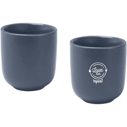 Male 90 ml Keramik Espressotassen – 2er Set, matt