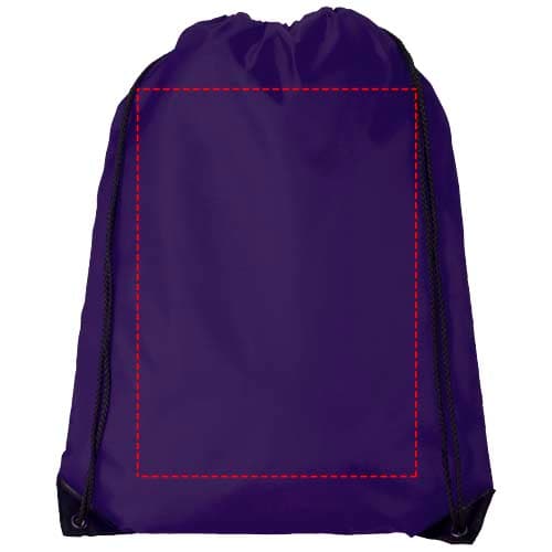 Oriole Premium Turnbeutel 5L – Druckbeispiel Siebdruck, 1-farbig, 230 x 320 mm - Vorderseite