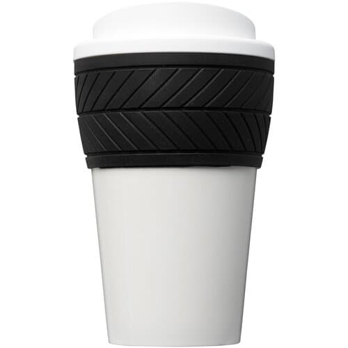 Brite-Americano® 350 ml Isolierbecher mit Schutzring Reifen-Design