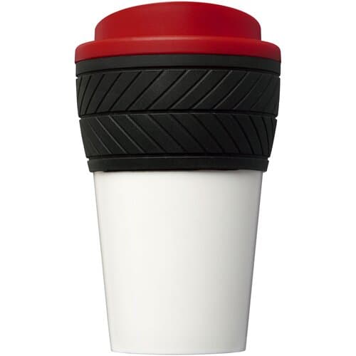 Brite-Americano® 350 ml Isolierbecher mit Schutzring Reifen-Design