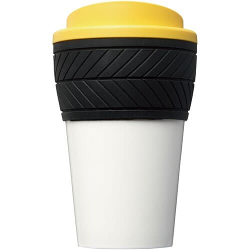 Brite-Americano® 350 ml Isolierbecher mit Schutzring Reifen-Design