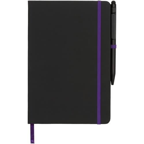 Noir Edge A5 Notizbuch mit farbigem Rand