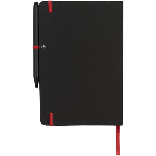 Noir Edge A5 Notizbuch mit farbigem Rand
