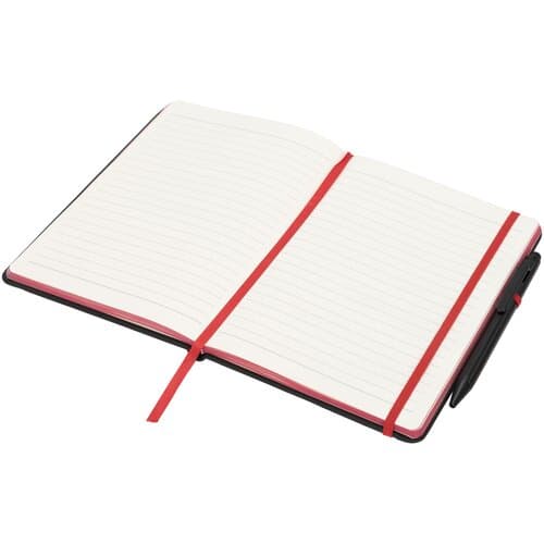 Noir Edge A5 Notizbuch mit farbigem Rand