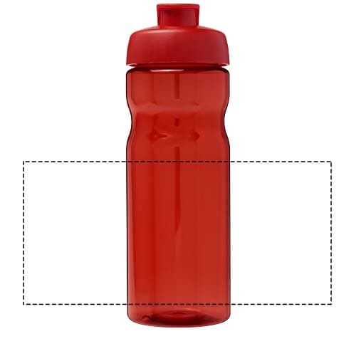 H2O Active® Base Tritan™ 650 ml Sportflasche mit Klappdeckel – Druckbeispiel Digital round drinkware 3, 230 x 107 mm - rundum