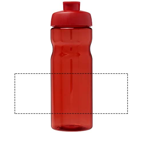 H2O Active® Base Tritan™ 650 ml Sportflasche mit Klappdeckel – Druckbeispiel Screenprint A special 1, 1-farbig, 210 x 75 mm - rundum