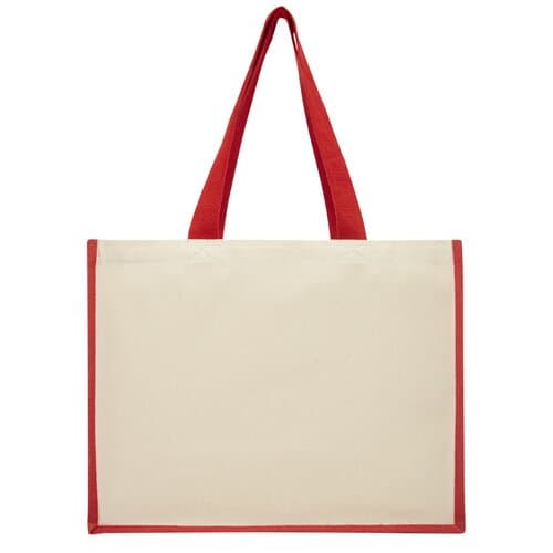 Varai 320 g/m Canvas und Jute Einkaufstasche 23L