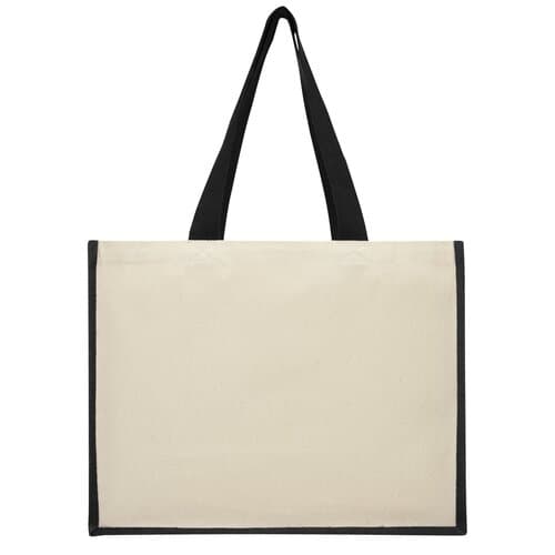 Varai 320 g/m Canvas und Jute Einkaufstasche 23L