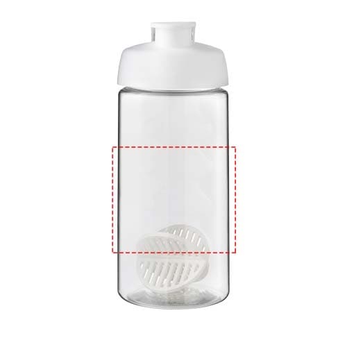 H2O Active® Bop 500 ml Shakerflasche – Druckbeispiel Screenprint A special 1, 1-farbig, 80 x 70 mm - rundum