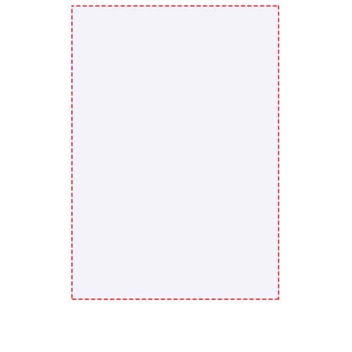 Desk-Mate® A7 Notizblock – Druckbeispiel Druck auf Papier, 1-farbig, 74 x 105 mm - Vorderseite Bögen (Hochfor. Klebung link
