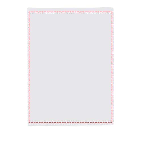 Combi Notiz- und Markierungs-Set mit Softcover – Druckbeispiel Web Offsetdruck, 75 x 100 mm - Große Blätter (Querformat mit Ringbindung oben)