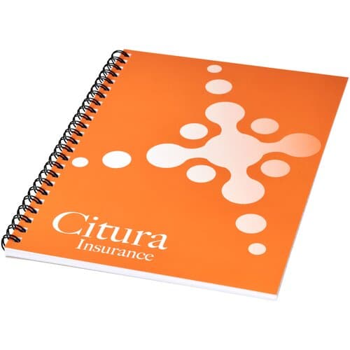 Desk-Mate® A5 Notizbuch mit Kunststoff Cover und Spiralbindung