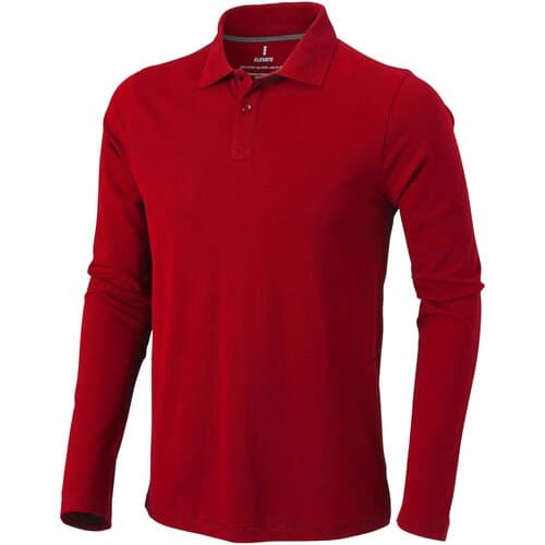 Calgary 180 g/m² Langarm Poloshirt für Herren