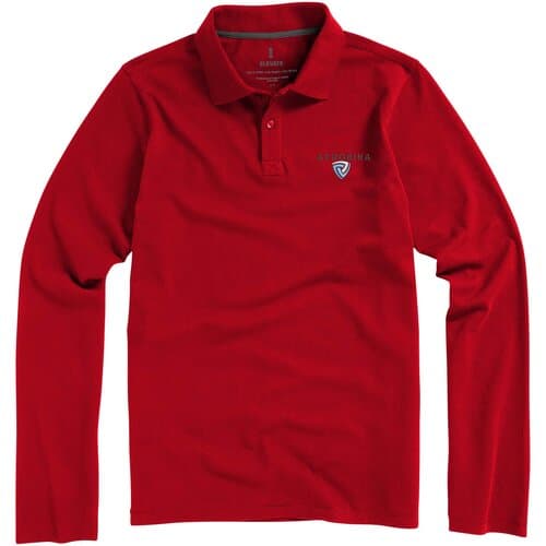 Calgary 180 g/m² Langarm Poloshirt für Herren
