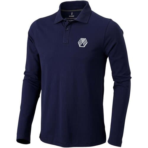 Calgary 180 g/m² Langarm Poloshirt für Herren