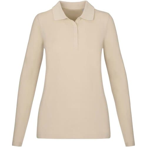 Calgary 180 g/m² Langarm Poloshirt für Damen
