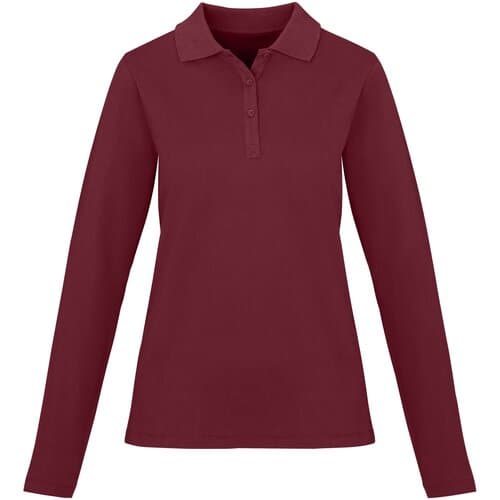 Calgary 180 g/m² Langarm Poloshirt für Damen
