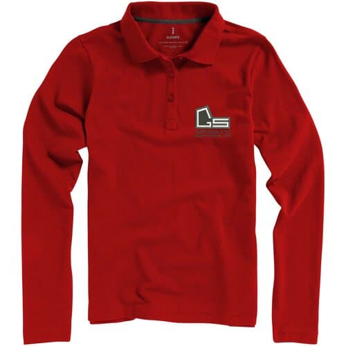 Calgary 180 g/m² Langarm Poloshirt für Damen