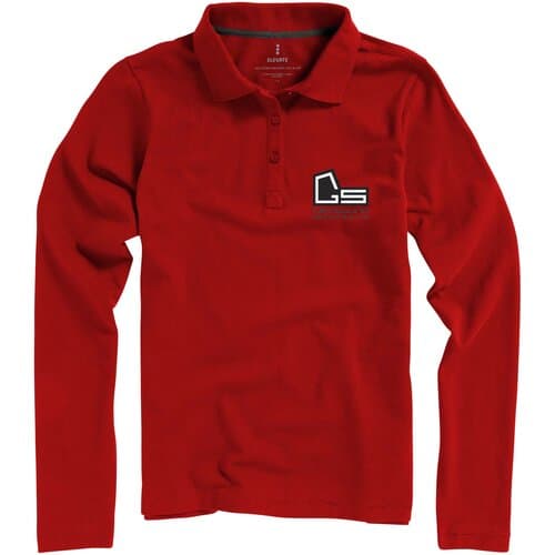 Calgary 180 g/m² Langarm Poloshirt für Damen