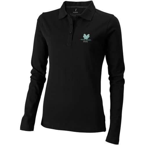 Calgary 200 g/m² Langarm Poloshirt für Damen