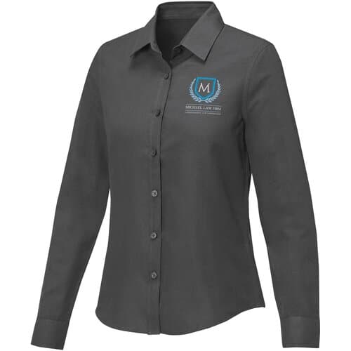 Pollux 130 g/m² Damenbluse mit langen Ärmeln