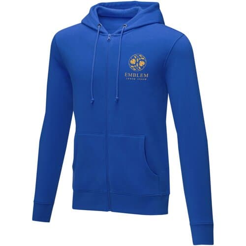 Charon 240 g/m² Herren Kapuzenpullover mit Reißverschluss