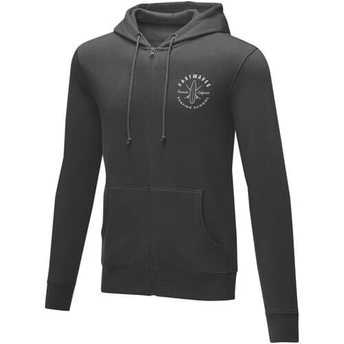 Charon 240 g/m² Herren Kapuzenpullover mit Reißverschluss