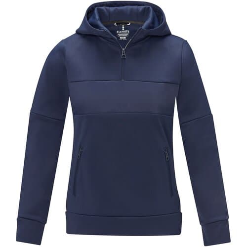 Sayan Kapuzenpullover mit halbem Reißverschluss für Damen