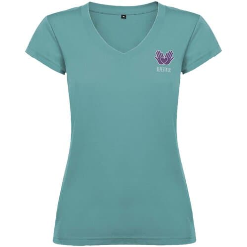 Victoria 155 g/m² T-Shirt mit V-Ausschnitt für Damen