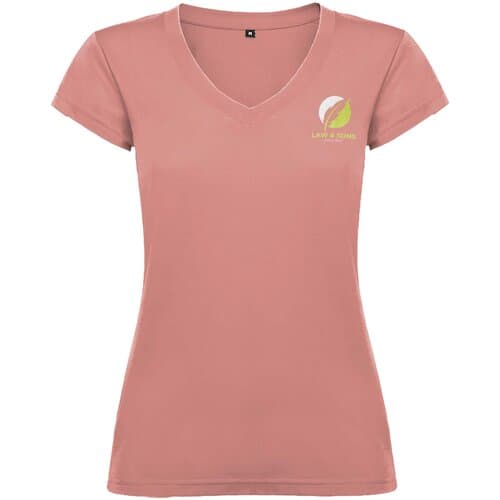 Victoria 155 g/m² T-Shirt mit V-Ausschnitt für Damen
