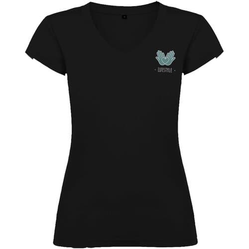 Victoria 155 g/m² T-Shirt mit V-Ausschnitt für Damen