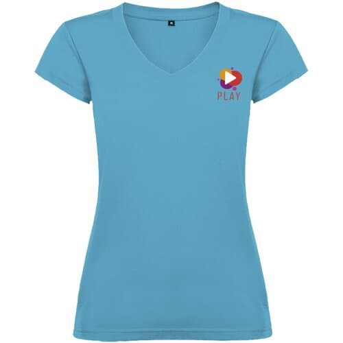 Victoria 155 g/m² T-Shirt mit V-Ausschnitt für Damen