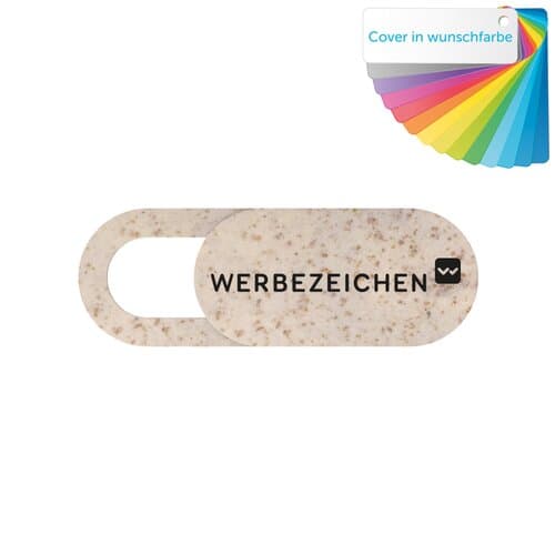 Biologisch abbaubare Webcam Cover in individueller Klappkarte T3
