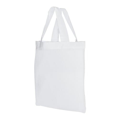 Baumwolltasche mit kurzen Griffen - 125 g/m² - 22 x 26 cm