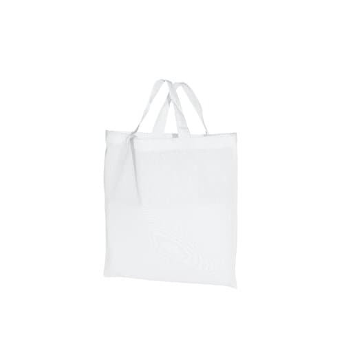 Baumwolltasche mit kurzen Griffen - 140 g/m² - 28 x 32 cm