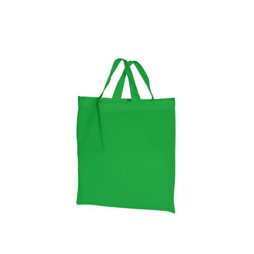 Baumwolltasche mit kurzen Griffen - 140 g/m² - 28 x 32 cm