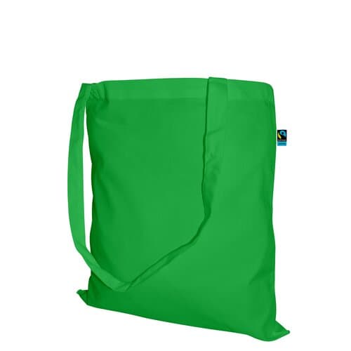 Fairtrade Baumwolltasche mit langen Griffen - 140 g/m² - 38 x 42 cm